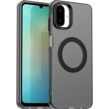 Darkom Samsung Galaxy A07 Uyumlu Düz Renkll Magsafe Kablosuz Şarj Özelliği Aktif Olarak Çalışan Kılıf