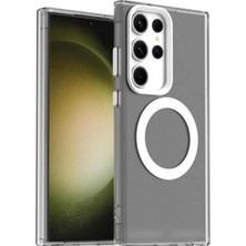 Darkom Samsung Galaxy S24 Ultra Uyumlu Düz Renkll Magsafe Kablosuz Şarj Özelliği Aktif Çalışan Kılıf