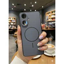 Darkom Realme C55 Uyumlu Magsafe Kablosuz Şarj Özelliğe Aktif Çalışan Darbe Emici Koruyucu Kılıf.