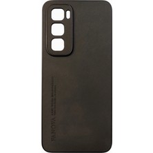 Darkom Infinix Hot 50 4g Uyumlu Alcantara Süet Dokulu Darbe Emici Özelliği Sahip Kılıf.