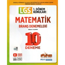 Spoiler Yayınları Spoiler 8.sınıf Lgs 1.dönem Konuları Matematik Branş Denemeleri