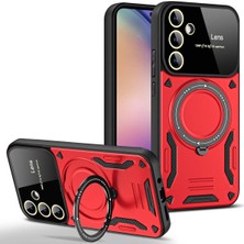 Darkom Samsung Galaxy A35 Uyumlu Yeni Nesil Standlı / Darbe Emici Özellikli Tank Kılıf