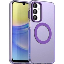 Darkom Samsung Galaxy A35/55 Uyumlu Düz Renkll Magsafe Kablosuz Şarj Özelliği Aktif Olarak Çalışan Kılıf