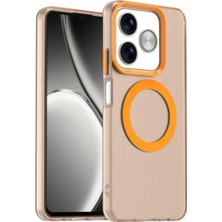 Darkom Realme C61 C63 Uyumlu Düz Renkll Magsafe Kablosuz Şarj Özelliği Aktif Çalışan Darbe Emici Kılıf