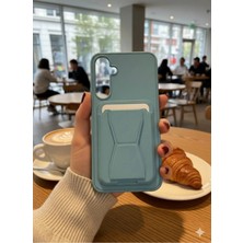 Darkom Samsung Galaxy A35 / A55 Uyumlu Düz Renkli Kendiliğnden Kartlıklı ve Stand Olabilen Darbe Emici