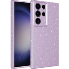 Darkom Samsung Galaxy S24 Ultra /düz Renkli / Simli / Işıltılı / Darbe Emici/koruyucu Özellikli Kılıf