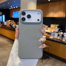 Darkom Iphone 15 Pro Max Uyumlu Düz Renkli Darbe Emici Özelliğe Sahip Magsafe Özelliği Aktif Çalışan Kılıf