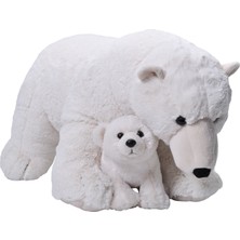 Wild Republic Jumbo Boy Yavrulu Kutup Ayısı 76 cm 24098