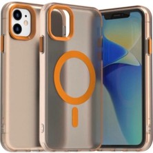 Darkom Iphone 11 Uyumlu Düz Renkll Magsafe Kablosuz Şarj Özelliği Aktif Olarak Çalışan Darbe Emici Kılıf