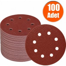 Başaranlar 125MM. 220 Kum 8 Delikli Cırt Zımpara Nk 100 Adet