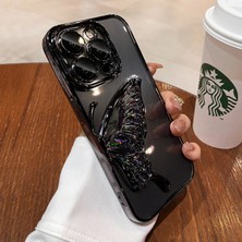 Darkom Iphone 15 Pro Max Uyumlu Sulu/simli Tek Kelebek Kanatlı Darbe Emici Özelliğe Sahip Kılıf