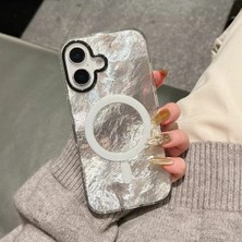 Darkom Iphone 16 Uyumlu Düz Renkli Hologram Desenli Darbe Emici Özelliğe Sahp Kılıf
