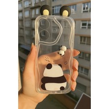Darkom Realme C61 Uyumlu Sevimli Hayvan Figürlü Darbe Emici Özelliğe Sahip Telefon Kılıfı