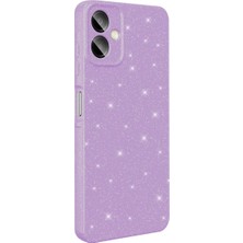 Darkom Samsung Galaxy A07 Uyumlu /düz Renkli / Simli / Işıltılı / Darbe Emici/koruyucu Özellikli Kılıf