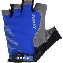 Sport Sonny XBYC-HJ-1502 Kısa Parmak Eldiven L Mavi Siyah