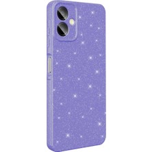 Darkom Samsung Galaxy A07 Uyumlu /düz Renkli / Simli / Işıltılı / Darbe Emici/koruyucu Özellikli Kılıf