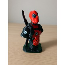 Riva Self Deadpool Büst Figür - 3D Baskı Marvel Karakter Biblo Dekoratif Obje (12 Cm)