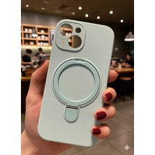 Darkom Iphone 13/14 Uyumlu Düz Renkli /standlı / Içi Kadife / Darbe Emici Özelliğe Sahip Kılıf