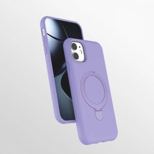 Darkom Iphone 12 Uyumlu Düz Renkli /standlı / Içi Kadife / Darbe Emici Özelliğe Sahip Kılıf
