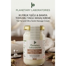 Planetary Laboratories Kuyruk Yağlı ve Bamya Tohumu Yağlı Masaj Kremi 100ML Vitamin A ve E Destekli Eklem ve Kas Rahatlatıcı Bakım Kremi Kol,omuz,diz Sırt,boyun,ayak,kas