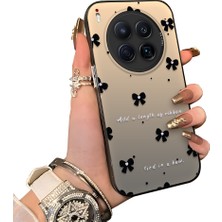 HONTINGA Tecno Camon 40 Premier 5g ile Uyumlu Kılıfı Silikon Kenar Sert Arka Düşüme Önleyici Basitlik Anti Düşme Kamera Korumali Fiyonk Desen Telefon Kılıfı Kadın ve Erkek Için Uygundur K1-0871