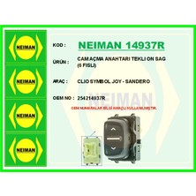 Bescher Depomix Cam Açma Anahtari Tekli On Sag 6 Fisli Clio Symbol Joy - Sandero