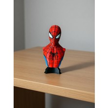 Riva Self Spider-Man Büst Figür - 13,5 cm Çok Renkli 3D Baskı Örümcek Adam Biblo