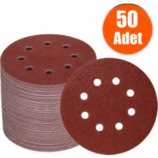 Başaranlar 125MM. 60 Kum 8 Delikli Cırt Zımpara Nk 50 Adet