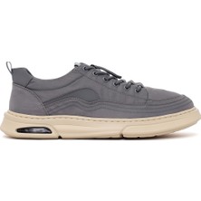 Derimod Derimoz Zero Erkek Gri Bağcıklı Kumaş Sneaker 26SFD69206F