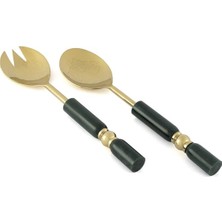 Mikasa Moor Gold Yeşil Desenli Salata Servis Seti