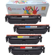 QPRİNT TONER Hp 4203 MFP4303 230X Çipli Muadil Toner Set Yüksek Kapasite W2300X W2301X W2302X W2303X 4 Renk