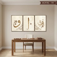 Akıllı Kağıt Cam Görünümlü Yapışkanlı Tablo Dini (Model- 95)