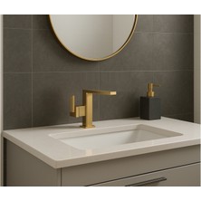 Turkuaz Seramik Cerastyle Sharp Altın Gold Lavabo Bataryası