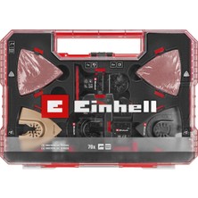 Orijinal Einhell Xxl-Case 70 Parça Multi-Tool Seti (Bim / Crv Dalma Testere Bıçakları, Hcs / Hm / Bim Yarım Daire Testere Bıçakları, Karbür Delta Raspası, Delta Taban Plakası, Zımpara Kağıdı