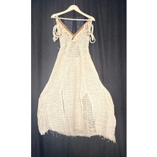 Aashiv's Collection Plaj Elbisesi Pamuklu Askılı