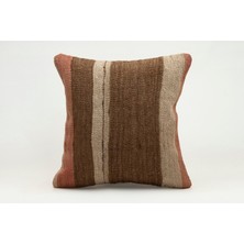 Kilim Wholesale El Yapımı Kilimden Yapılmış Vintage Kırlent Kılıfı, Yün, 40X40 cm