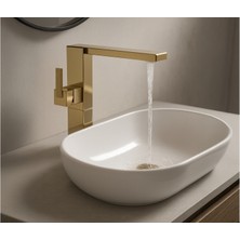 Turkuaz Seramik Cerastyle Sharp Gold Altın Çanak Lavabo Bataryası
