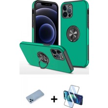 Pileli Store Pilelistore™ iPhone 12 Pro Max Kılıf Odak Form Prime - Siyah 3D Antistatik Cam Ekran Koruyucu + Shine Kamera Lens Koruma Cam - Mı