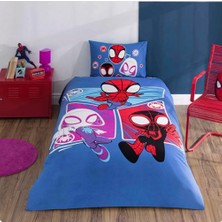 Taç Lisanslı Spidey Adventure Tek Kişilik Pamuklu Nevresim Takımı