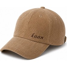 Tesbihane Unisex Beyzbol Şapkası - Isme Özel Nakışlı - Premium Kadife Kumaş - Kahverengi - Metal Tokalı
