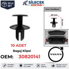Silecek Noktası Volvo Bagaj Klipsi 10 Adet 30820141