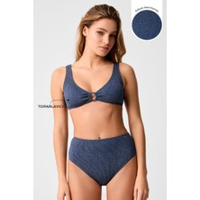 Kom Raigh Simli Kumaş Aksesuar Detay Bikini