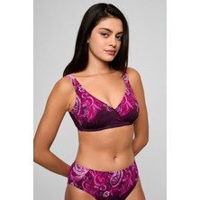 Kom Shawl Desenli Toparlayıcı Bikini