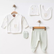 Albimini %100 Pamuklu Yenidoğan Hastane Çıkışı 5li Set Koala Desenli