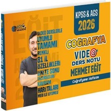 Eğit Akademi 2026 Kpss Meb-Ags Coğrafya Video Ders Notu - Mehmet Eğit