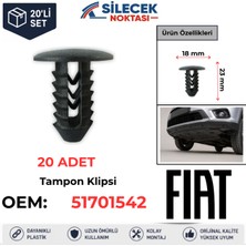 Silecek Noktası Fiat Tampon Klipsi 20 Adet 51701542