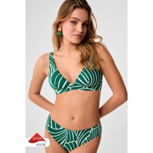 Kom Repali Desenli Üçgen Bikini