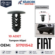 Silecek Noktası Fiat Tampon Klipsi 10 Adet 51701542