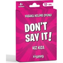 Yefking Yasaklı Kelime Oyunu Don't Say It! Kız Kıza - Eğlenceli Kart Oyunu
