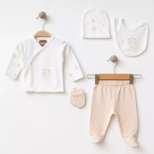 Albimini %100 Pamuklu Yenidoğan Hastane Çıkışı 5li Set Koala Desenli